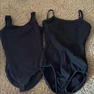 Black dance leotards